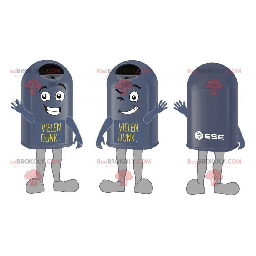 Mascots giant and funny black trash cans - Redbrokoly.com