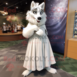 White Wolf maskot kostume...