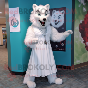 White Wolf mascotte kostuum...