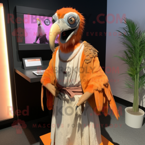 Orange Vulture Maskottchen...