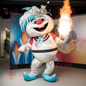 White Fire Eater mascotte...