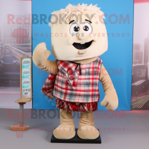 Beige Candy Box maskot...