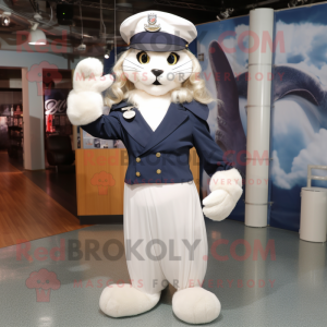 Navy Lynx mascotte kostuum...