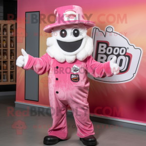 Roze Bbq Ribs mascotte...
