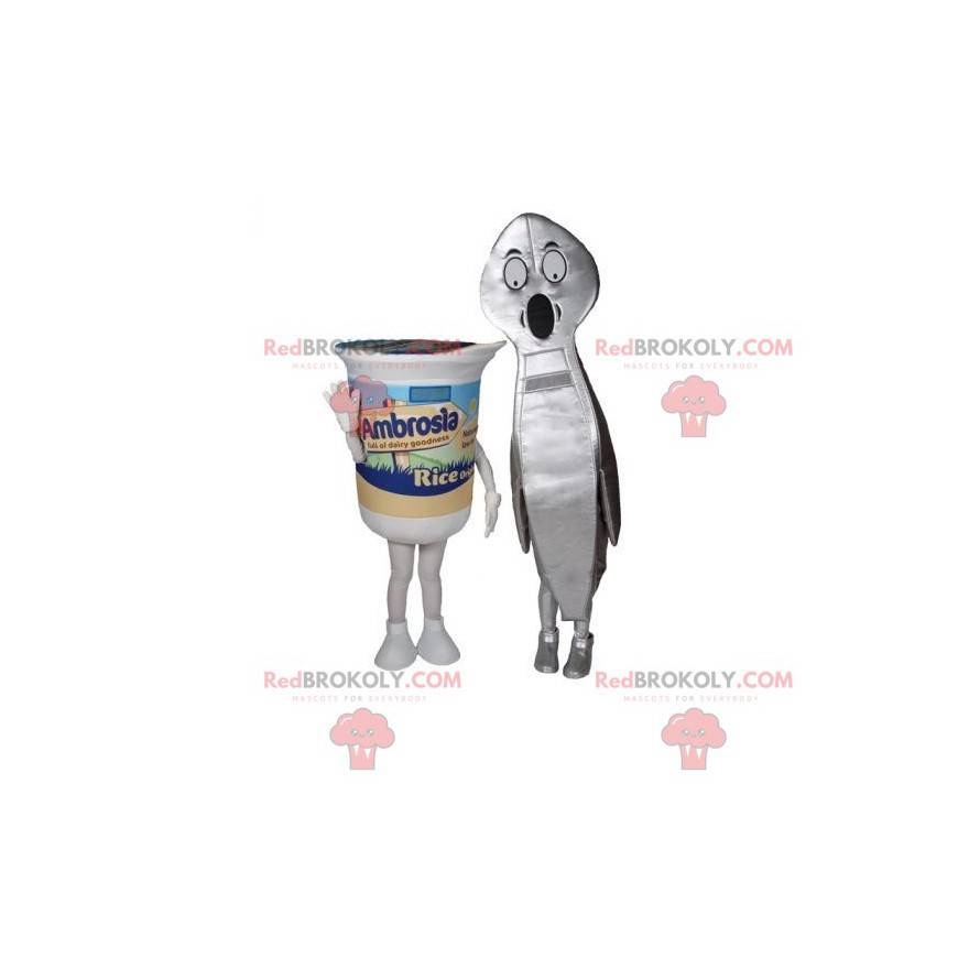 2 mascots a yogurt and a giant spoon - Redbrokoly.com 2 mascots a yogurt and a giant spoon - Redbrokoly.com