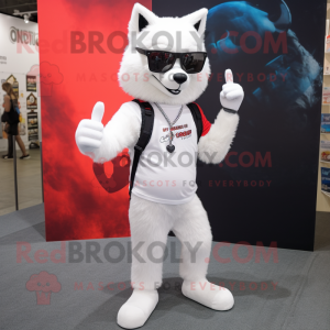 White Wolf maskot drakt...