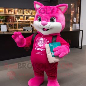 Magenta Cat mascotte...