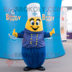 Navy Biryani mascot costume character dressed with a Flare Jeans and Rings