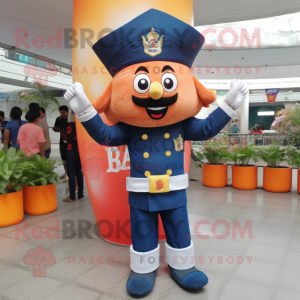 Navy Biryani mascot costume character dressed with a Flare Jeans and Rings