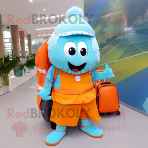 Sky Blue Orange mascotte...