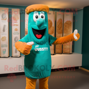 Teal Currywurst mascotte...