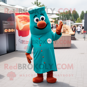 Teal Currywurst mascotte...