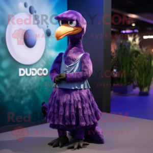Paars Dodo Bird mascotte...