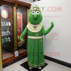 Oliv irländsk flagga maskot...