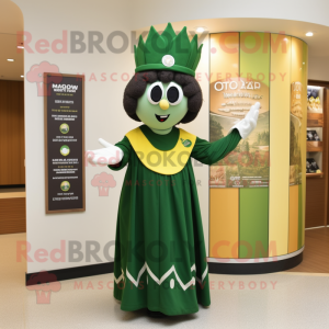 Oliven irsk flagg maskot...