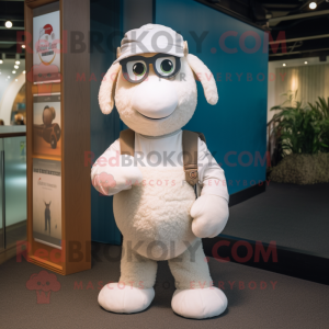 White Merino Sheep mascotte...