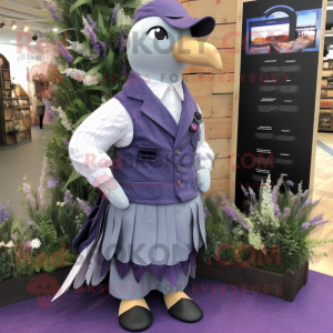 Lavendel duif mascotte...