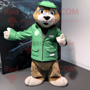 Green Otter mascotte...