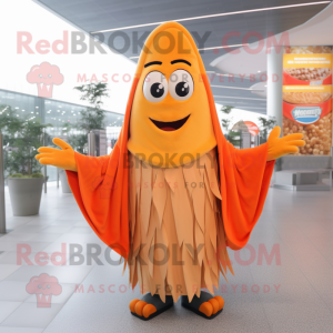 Orange pommes frites maskot...