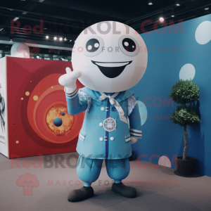 nan Human Cannon Ball mascot costume character dressed with a Playsuit and Pocket squares