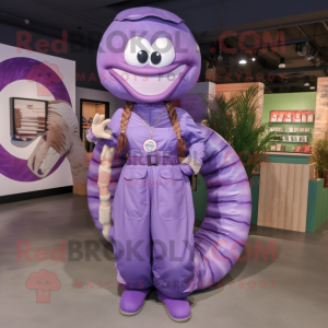 Lavendel Titanoboa maskot...