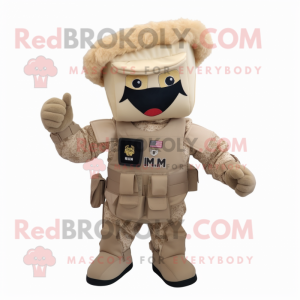 Beige Commando mascotte...