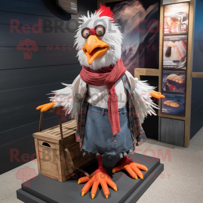 nan Roosters mascot costume character dressed with a Cargo Shorts and Shawl pins