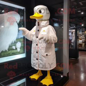 White Duck maskot kostume...