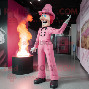 Pink Fire Eater maskot...