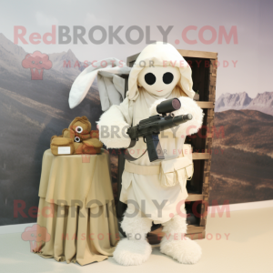 Cream Sniper maskot kostym...