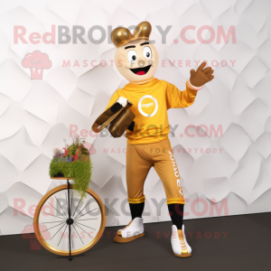 Gold Unicyclist maskot...