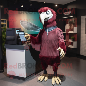 Maroon Vulture maskot drakt...