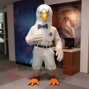 White Bald Eagle mascotte...