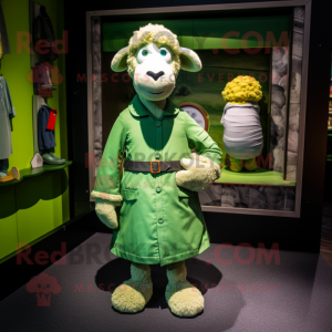 Green Sheep maskot drakt...