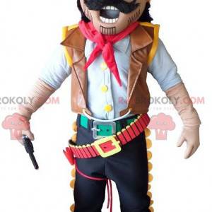 Cowboy-Maskottchen. Mexikanisches Sheriff-Maskottchen -