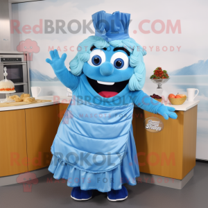 Sky Blue Lasagne maskot...