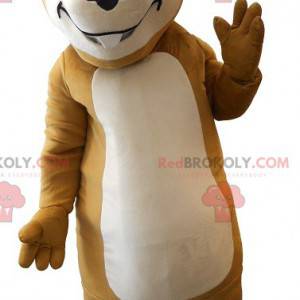 Mascotte Groundhog hamster met een roze lont - Redbrokoly.com