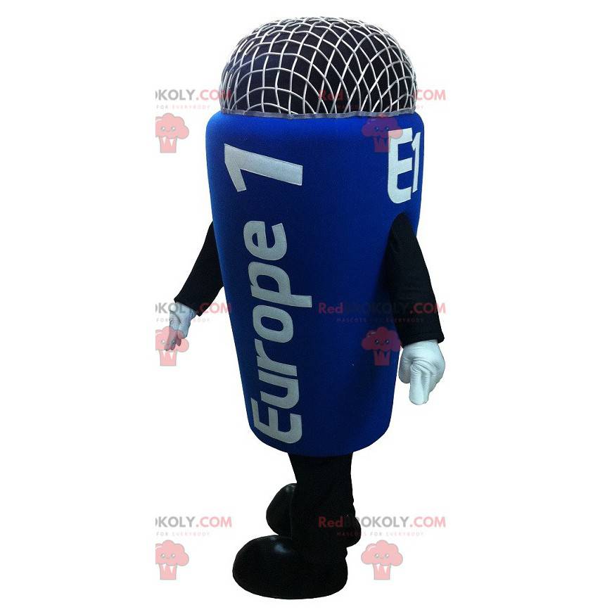 Microphone mascot Europe 1. Radio mascot - Redbrokoly.com
