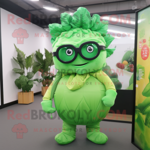 Postava maskota Lime Green...