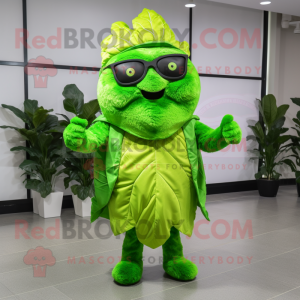 Postava maskota Lime Green...