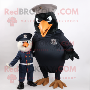 Navy Crow maskot drakt...