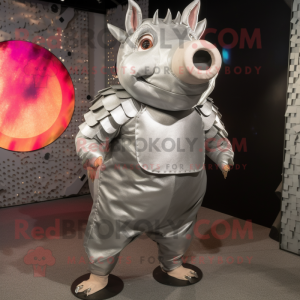 Silver Sow mascotte kostuum...