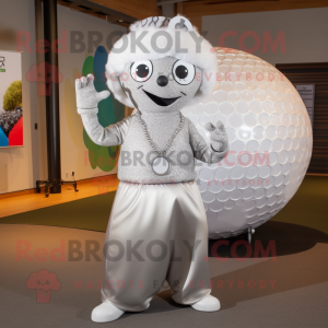 Silver Golf Ball mascotte...