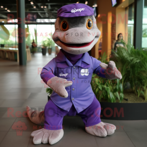 Purple Geckos mascotte...