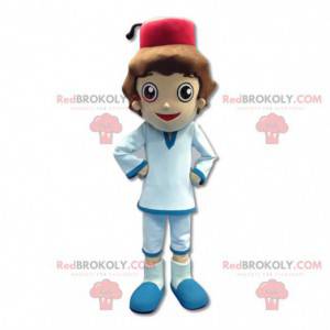 Little boy sultan mascot in western clothes - Redbrokoly.com