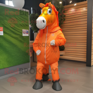 Orange Horse mascotte...