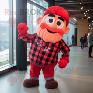 Rød Pendant maskot kostume...