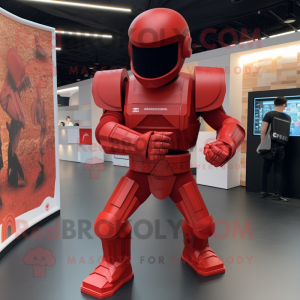 Postava maskota Red Spartan...