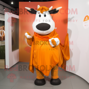 Postava maskota Orange Cow...