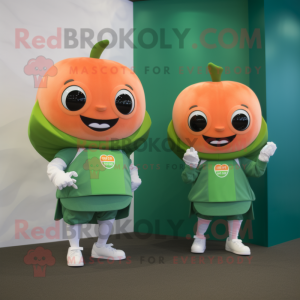 Peach Spinat maskot kostume...